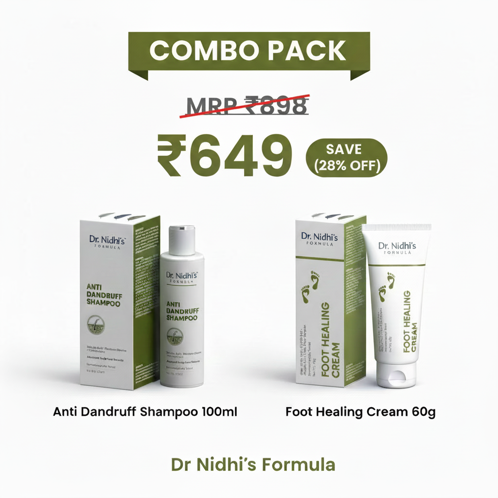 Shampoo & Foot Cream Combo Pack – Dr. Nidhi's Formula – Dr.Nidhi's
